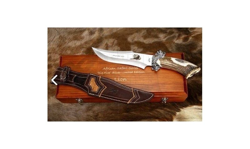 cuchillo lion de lujo edicion limitada 800x478 - African Safari Knives of Muela