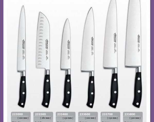 knives riviera arcos spain 599x478 - Kitchen Knives Arcos.- Riviera Series